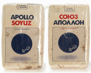 Illustration for article titled Vintage Cigarette Boxes Feature Designs From The Soviet Space Program